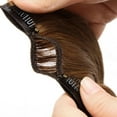 thumbnail image 4 of MY-LADY Extra Thick Clip in 100% Remy Human Hair Extension Double Weft Full Head Natural Hairpiece 110-170g #06 Light Brown22inch, 4 of 10