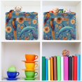 thumbnail image 6 of Foldable Storage Basket,Canvas Fabric Foldable Storage Bins with Handles Open Home Storage Bins Boxes for Toy Book Shelf Closet Baskets Parrots and Butterflies Pattern, 6 of 8