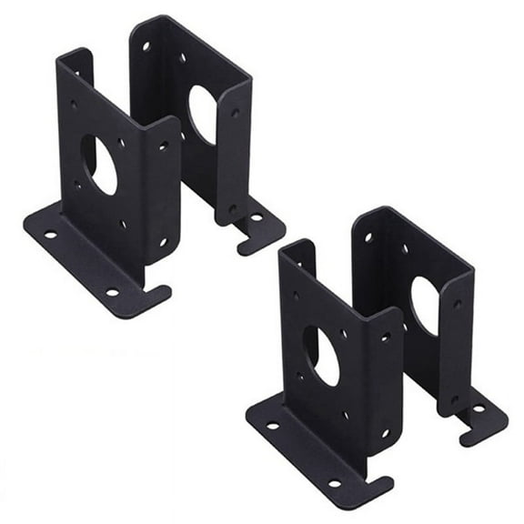 4Pcs Adjustable Wood Fence Pergola Post Base Brackets Kit Heavy Duty Anchor for Deck Railing Mailbox