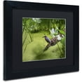 thumbnail image 2 of Trademark Fine Art "Green Heron" Canvas Art by Kurt Shaffer, Black Matte, Black Frame, 2 of 4