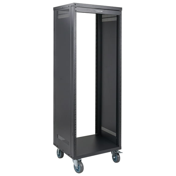 STRK-M30U Sound Town 30U Universal Steel Rack, w/ 3" Locking Casters, Vented Side Panels for Audio Video, Server and Network Equipment (STRK-M30U)