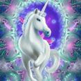 thumbnail image 1 of Pintura de diamante 1 5D DIY Kit de unicornio de taladro redondo completo Arte de la decoración del hogar FLhrweasw Nuevo, 1 of 9