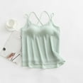 thumbnail image 2 of Lime Green Vneck Chiffon for Women Sleeveless Spaghetti Strap Lightweight Thin Camisole Tank Top Vest Pajamas Night Gowns Teen Girls 2025 Clothing Trendy L, 2 of 9