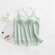 thumbnail image 1 of Pijama de manga corta para mujer, de gasa, con cuello en V y tirantes, para verano. Blusa de poliéster para mujer., 1 of 9