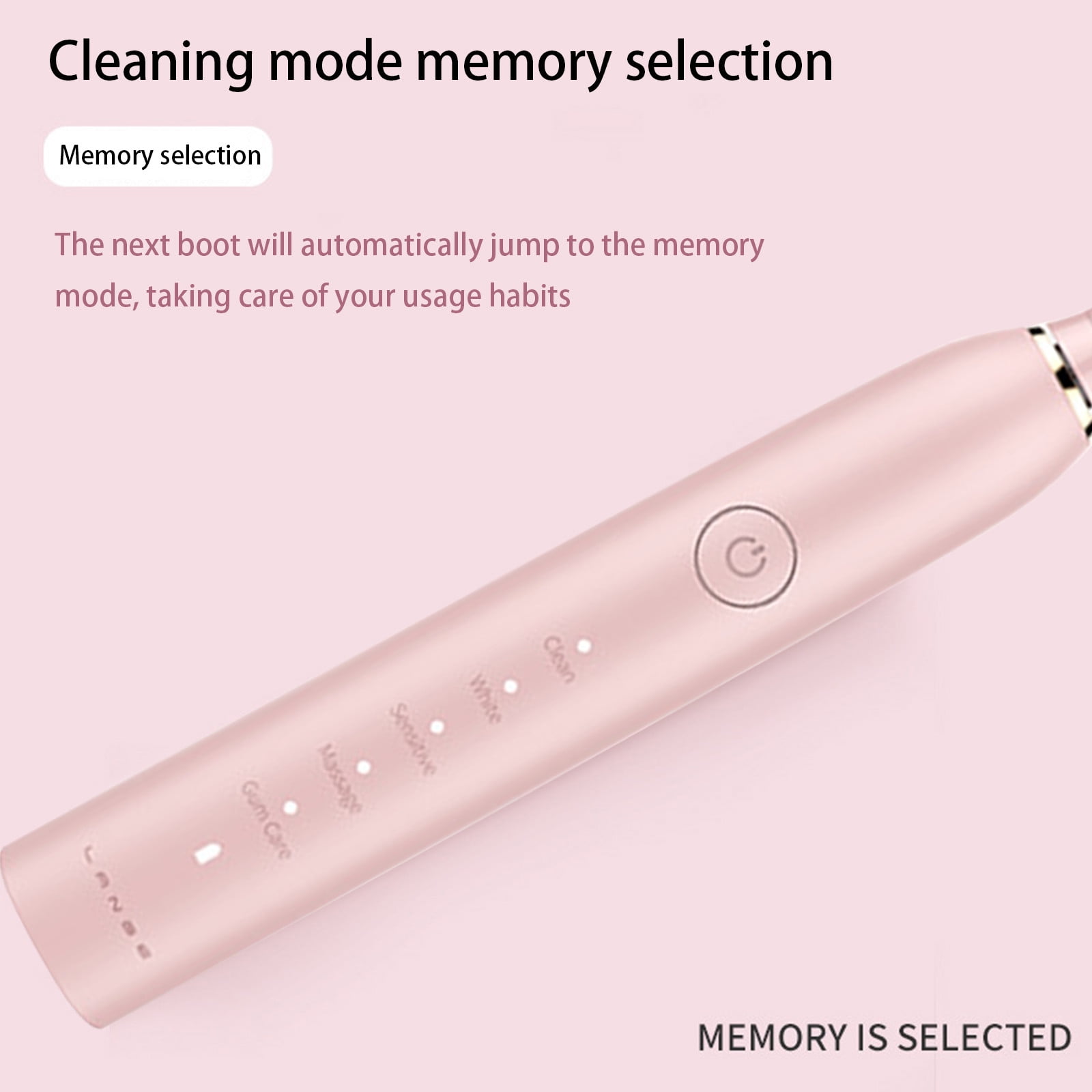 Dengmore Electric Toothbrush With 2 Brush Heads 5 Modes Electric Toothbrush For Adults Travel Rechargeable Power Toothbrush With Timer