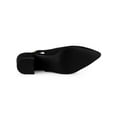 thumbnail image 5 of BLISSFUL STEP Valentine's Women's Block Heel Pumps Slingback Heels Black 7.5, 5 of 8