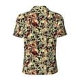 thumbnail image 4 of Rocae Skulls1 for Men's Short Sleeve Polo Shirt, Quick Drying Performance Moisture Wicking Sports Men's Golf Shirt X-Large, 4 of 9