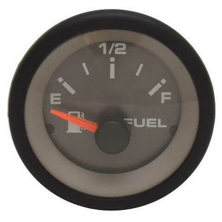 Teleflex Boat Fuel Level Gauge 70153F | 2 Inch Black Pewter