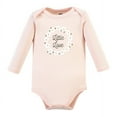 thumbnail image 3 of Hudson Baby Cotton Long-Sleeve Bodysuits, 3-Pack, Newborn- 24 Months, 3 of 5