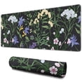 thumbnail image 1 of Garden Flowers Design Mouse Mat - Soft, Cute, Portable, Non-Slip Rubber Base for Stability, Easy Slide, Resistant to Splashes, Ideal for Computers, Personalized Style, 31.5x11.8 Inch, 1 of 7