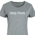 thumbnail image 3 of Instant Message - They Them Pronouns - LGBT Pride - Women's Casual Summer Any Way Dress, 3 of 7