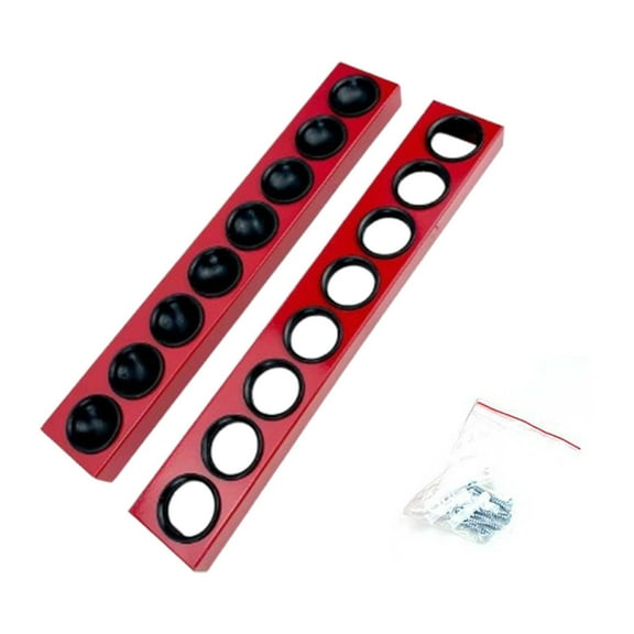 Vsenkes Wall Mount Pool Cue Rack 2 Piece Billiard Holder for Indoor Billiard Players