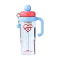 thumbnail image 2 of 1200ml Large Capacity Plastic Cup High-Value Handle Straw Cup LeakProof Reusable Water Cup For Home OfficeTravelOutdoorSports, 2 of 6