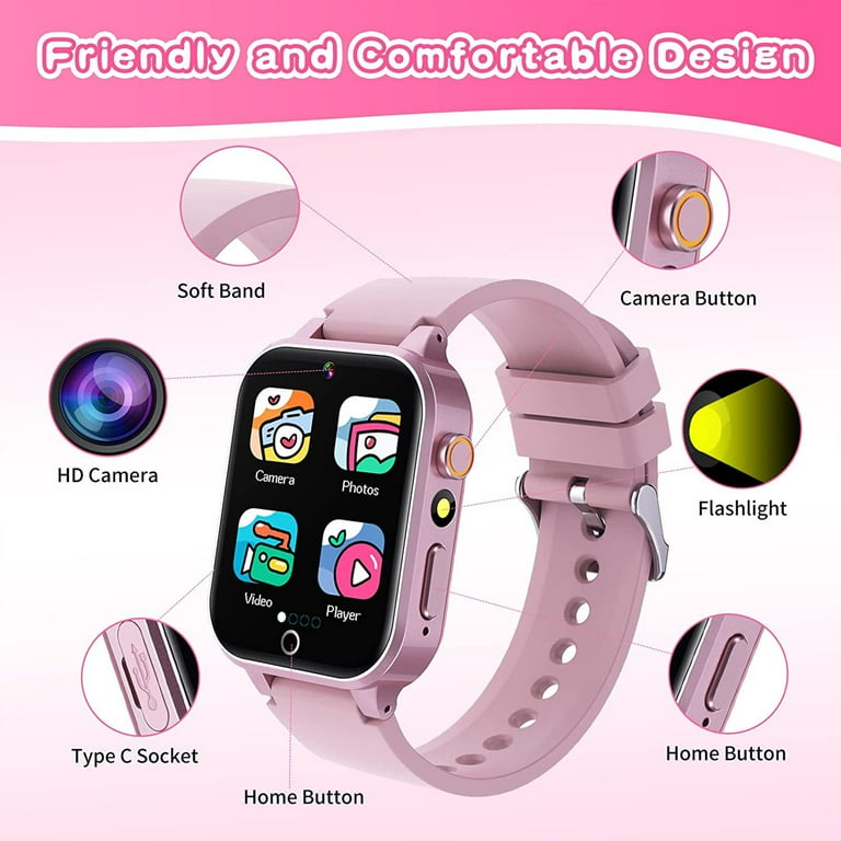 SZBXD Kids Smart Watch, Touch Screen, Camera, Video Player