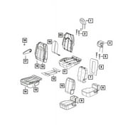 Genuine OE Mopar Second Row Headrest, Right - 6RT381A3AB