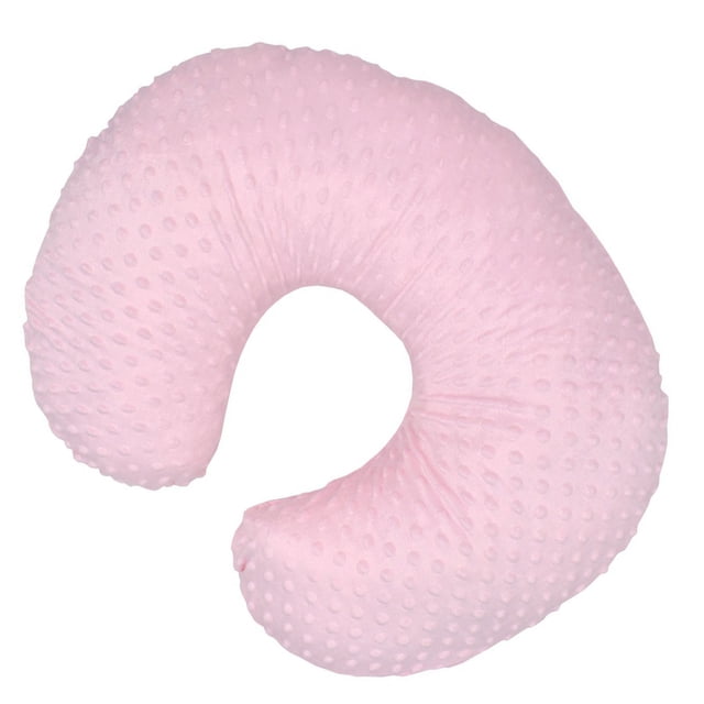 Funda de almohada para lactancia de bebé, ultra suave, en forma de U, cómoda y lavable, color rosa