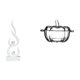 thumbnail image 1 of Escultura Moderna De Resina Con Forma De Llama, Plato Para Dulces, Figura En Forma De Calabaza Con Tapa Para Oficina, Patio, Estantería Y Regalo Decorativo Para Amigos., 1 of 8