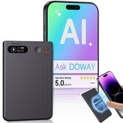 Soifcik AI Voice Recorder with GPT-4o Transcription & Summary, Magnetic Call Recorder for iPhone/Android, 64GB Audio Recorder, Free 600 Mins, App Control with Playback for Meetings & Lectures (Gray)