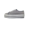 thumbnail image 3 of TENIS PLATAFORMA ZAPATOS CASUALES ALPARGATAS DAMA LEON TEXTIL GRIS DELFIN 2624 LEON  2624p, 3 of 3