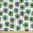 thumbnail image 2 of Floral Sofa Upholstery Fabric by the Yard, Hand Drawn Like Flowers Circular Abstract Interpretation Simplistic Demonstration, Decorative Fabric for DIY and Home Accents, Multicolor by Ambesonne, 2 of 5