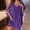 Purple, variant on Morttic Women‘s Plus Size Elegant V-Neck Asymmetrical Slit Sleeve Solid Color Luxury Party Dress for Wedding Red,XL