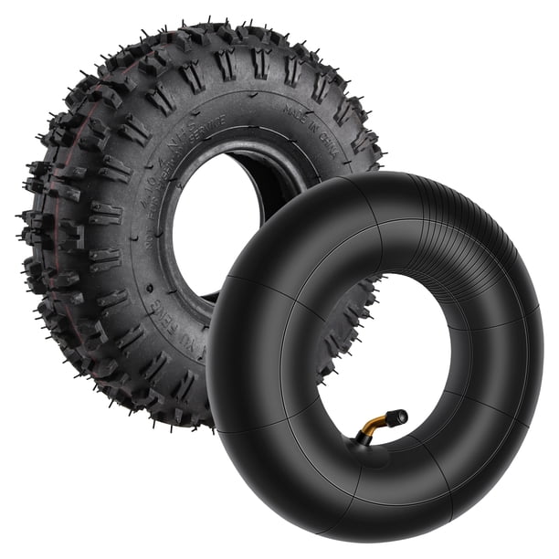 Tubo Interior 4,10/3,50-4, Exterior 4,10-4 para Jardín Rototiller Quitanieves Cortacésped Camión de Mano Carretilla Go Cart Kid