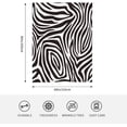 thumbnail image 2 of Zebra Skin Lines Animal Flannel Fleece Blanket Super Soft Cozy Plush Blankets Lightweight Microfiber Throw Blanket for Couch Sofa Bed, 2 of 6