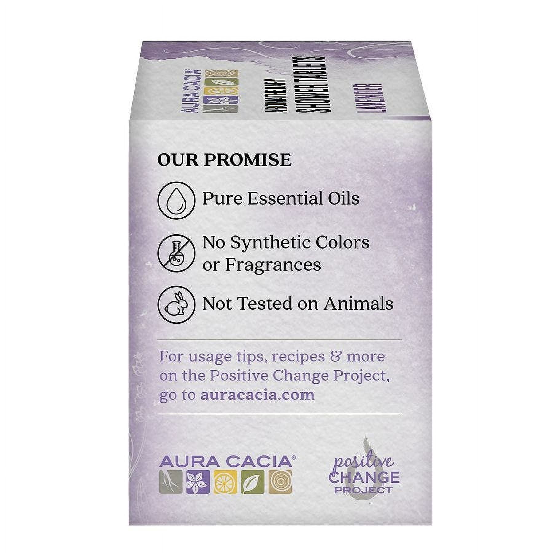 (Pack Of 6) Aura Cacia Shower Tablet Lavender Relaxing 3 Oz