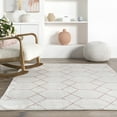 thumbnail image 2 of nuLOOM Veronica Geometric Honeycomb Area Rug, 8' x 10', Light Pink, 2 of 9