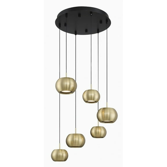 George Kovacs Lighting - Halo - 360W 6 LED Pan Pendant-5.75 Inches Tall and 20.5