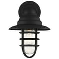 thumbnail image 5 of John Timberland Marlowe Rustic Industrial Outdoor Wall Light Fixtures Set of 2 Black Hooded Cage 13" Clear Glass for Post Exterior Barn, 5 of 9