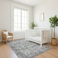 thumbnail image 7 of Addison Rugs Mayfield Premium Machine Washable Traditional Border Gray Rectangle Rug, 8' x 10', 7 of 7
