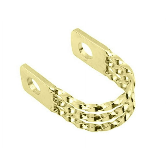 Alta Bicycle Steel Lowrider Twisted Seat Post Clamp, Multiple Colors. (Gold)