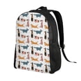 thumbnail image 2 of Disketp Dogs Pug Mochila Unisex de Apertura Lateral Completa, Mochila para Laptop para Escuela, Trabajo y Viajes, 2 of 8