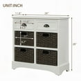 thumbnail image 3 of Exquisite Cabinet with Acacia Wood & Rattan Baskets|No Assembly Needed|Max Storage, 3 of 11