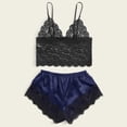 thumbnail image 6 of Lindreshi Lingerie Sets for Women 2pc Set Women Lace Lingerie Silk Sling Underwear Sleepwear Pajama Sets, 6 of 6