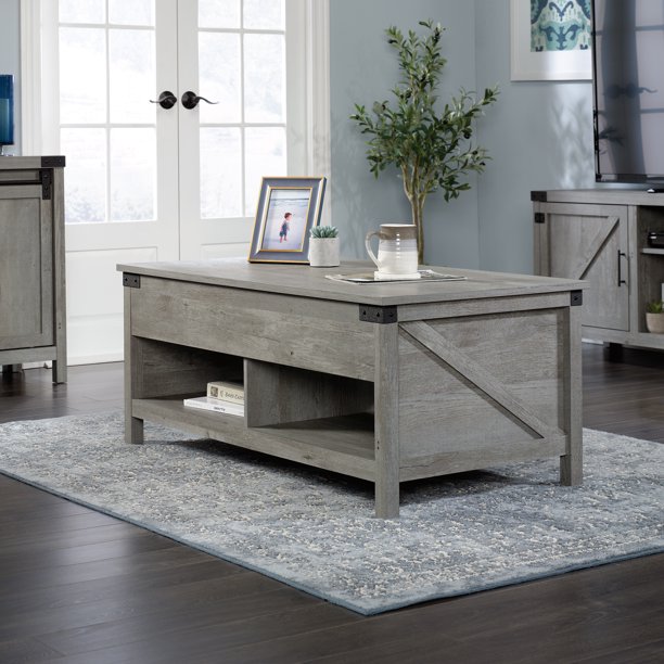 Sauder Saddler Way Lift Top Coffee Table, Mystic Oak Finish Walmart