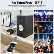 Home HiFi Stereo Amplifier, Portable Dual Channel Surround Sound HiFi Stereo Audio Receiver, Mini Digital HiFi Bass Audio Subwoofer Amp, Stereo AMP Speaker for Home, Car