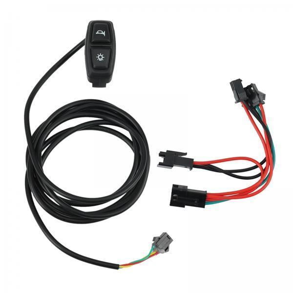 Interruptor de faro de bocina,Interruptor de luz trasera para de bicicleta eléctrica,Interruptor de bocina Wuxing Switch,Interruptor de luz y bocina de bicicleta Sharpla Interruptor de faro de bocina