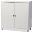 thumbnail image 1 of Baxton Studio Armoire de Rangement Polyvalente pour Entrée Marcy, Blanc, 1 of 5