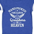 thumbnail image 4 of Inktastic Handpicked for Earth by My Grandma in Heaven Angel Wings Boys or Girls Baby Bodysuit, 4 of 5