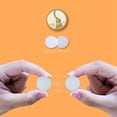 thumbnail image 2 of White Round Self‑Adhesive Hook Loop Dots, 250 Pairs Strong Adhesive Backing Fastener Circles, Waterproof Nylon Stick Dots for Craft, Classroom Bulletin Board & Household Organization(White), 2 of 6