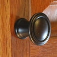 thumbnail image 2 of gliderite  1.25-inch oil rubbed bronze round deco cabinet knobs (case of 25), 2 of 3