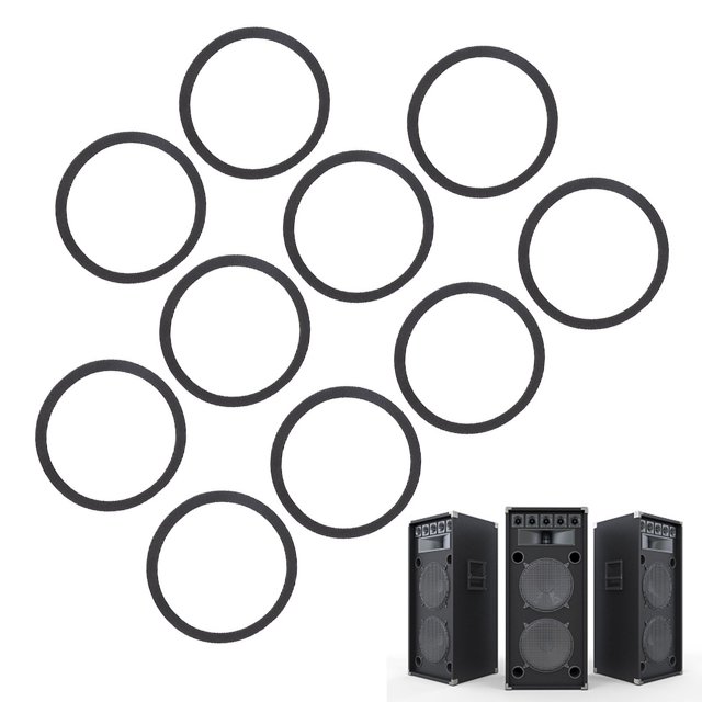 Joints d'Étanchéité pour Haut-Parleur, Mousse EVA Réduction de Bruit 10 Pcs Tampon d'Étanchéité Anti-Poussière pour PA DJ Subwoofers pour Accessoires de Réparation DIY