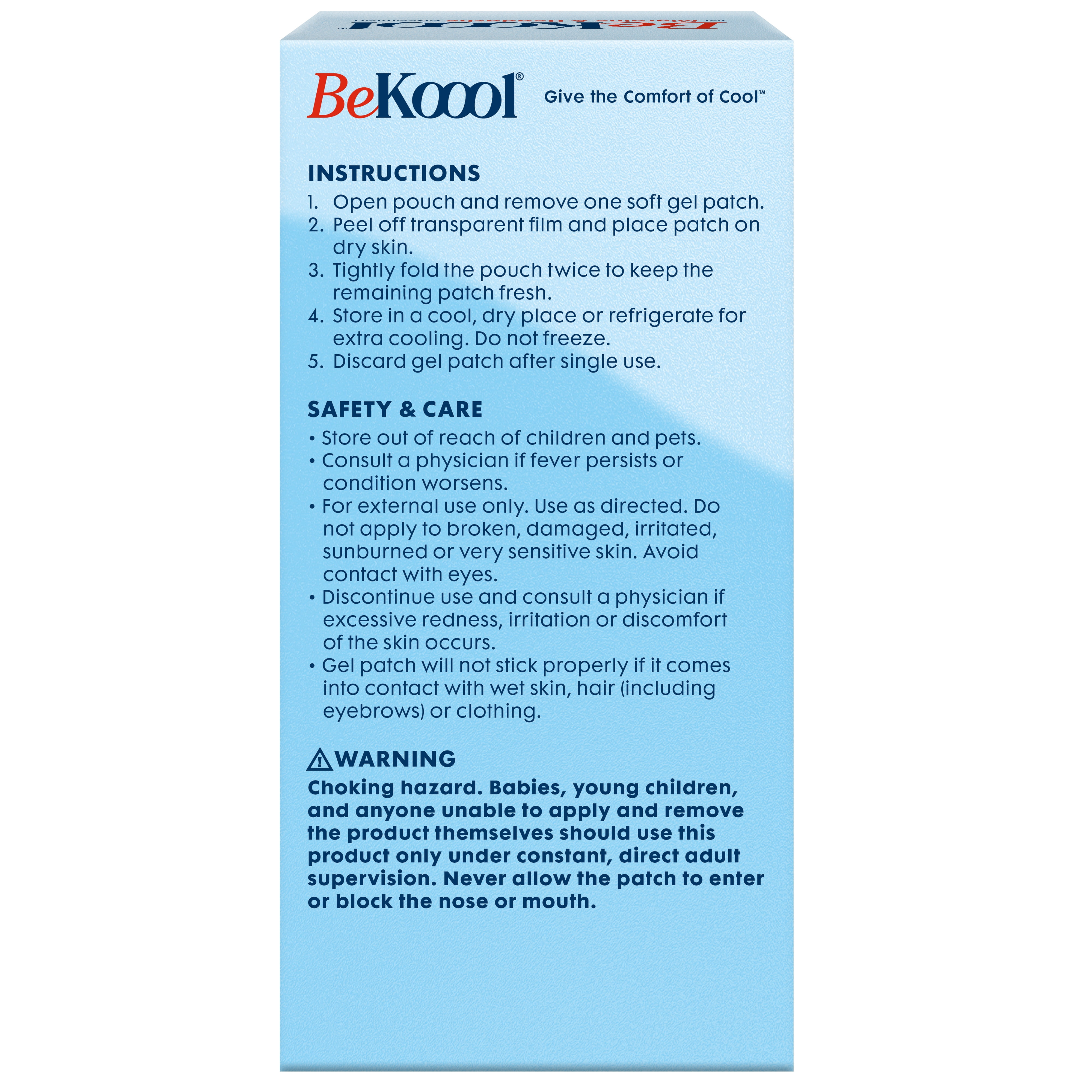(3 pack) BeKoool Instant Cooling Relief for Migraine & Headache Discomfort, Up to 8 hours of Cooling Relief, Soft Gel Patches, 6 Count