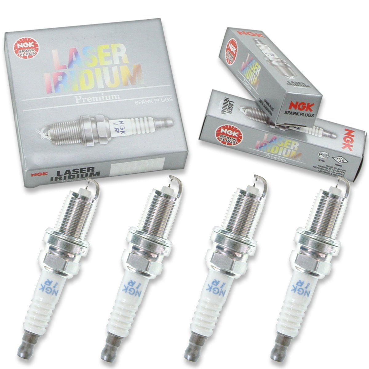 4 pc NGK 1312 Laser Iridium Spark Plugs for 1822A069 4504 4702