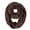 Brown, variant on Two-Tone Winter Knit Warm Infinity Circle Scarf