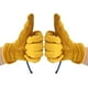 thumbnail image 5 of Guantes de trabajo ajustables de resistencia a pinchazos de jardín de seguridad protectora de trabajo de piel de vaca (M), 5 of 8