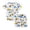 White, variant on Shadoumai Toddler Boy Clothes 2t Dinosaur Printed Round Neck Short Sleeved T Shirt Set Casual Activewear Clothing Set for Boys Cute 2 Piece Outfits for Kids Summer