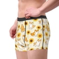 thumbnail image 3 of Kdxio Men's Boxer Briefs with Shiba Inu Dog and Sunflower Print - Comfortable and Breathable Underwear for Everyday Wear, 3 of 7